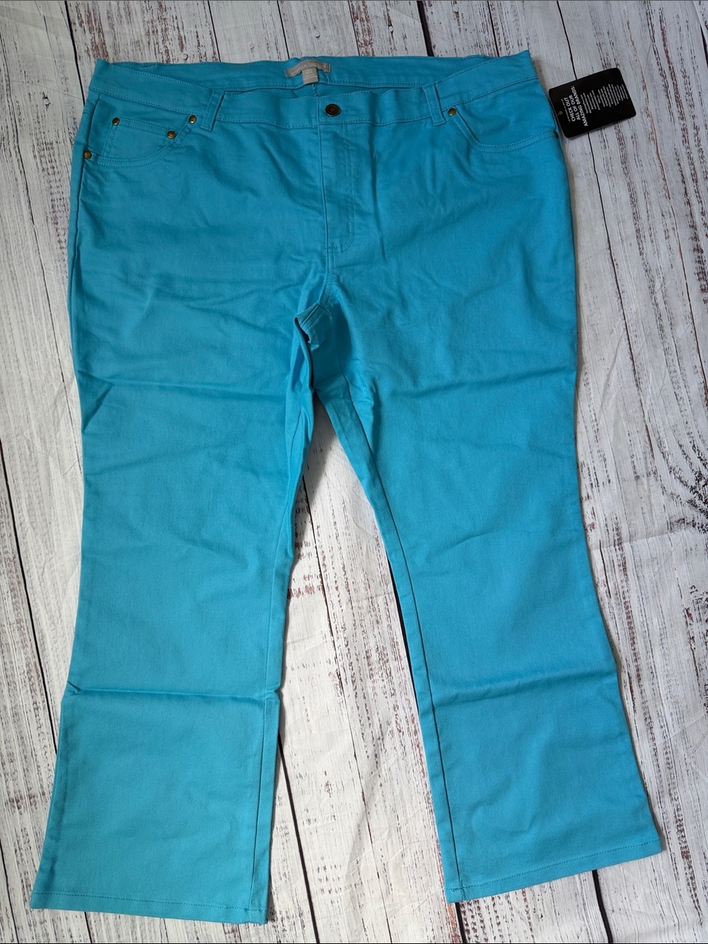 Woman Within Turquoise Petite Pants